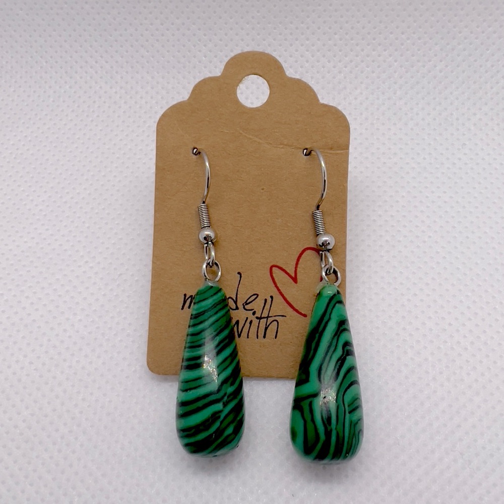 Malachite/Sterling Silver Earrings